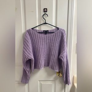 Forever 21 cropped sweater, mauve color